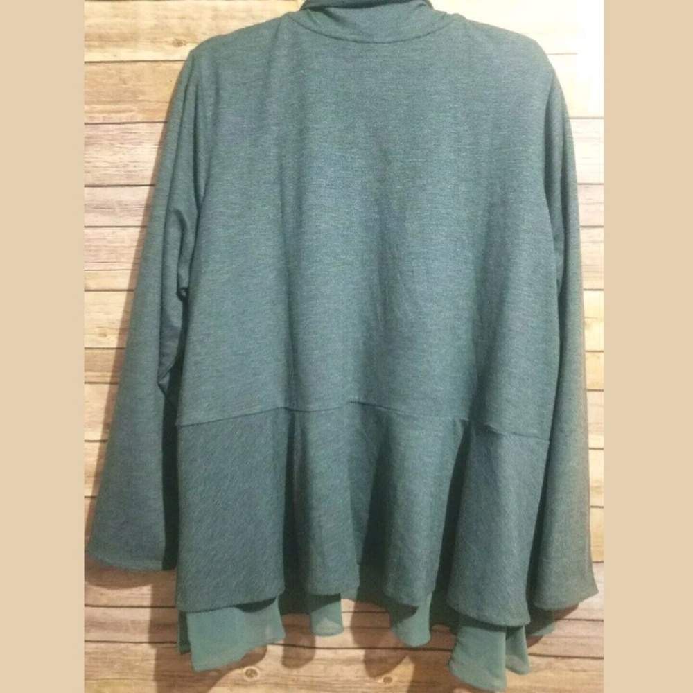 LOGO Lounge Open Front Cardigan Women's Plu8ll S)i - Picture 3 of 6